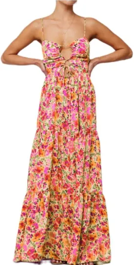 FEORJGP Womens Summer Spaghetti Strap Long Dress Boho Low Cut Dress Backless Flowy Midi Dress Bohemian Maxi Dresses Beachwear