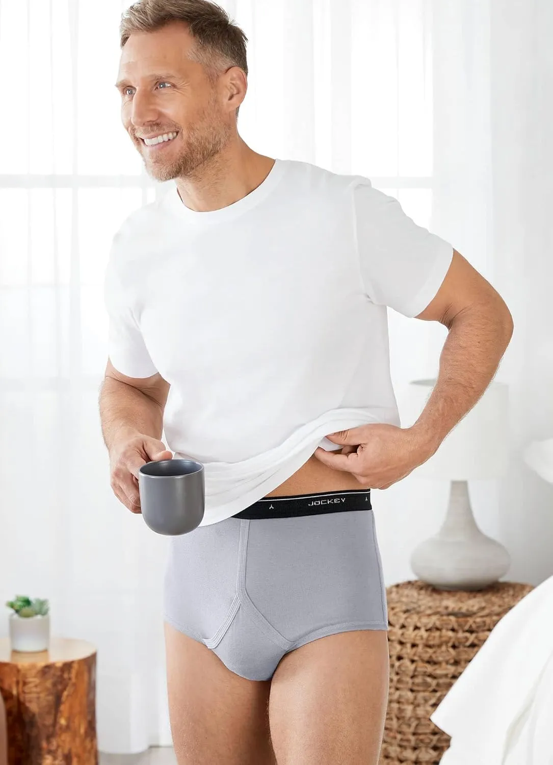 Jockey Men's Underwear Classic Full Rise Brief - 3 Pack