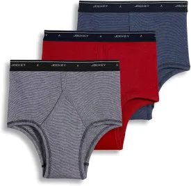Jockey Men's Underwear Classic Full Rise Brief - 3 Pack