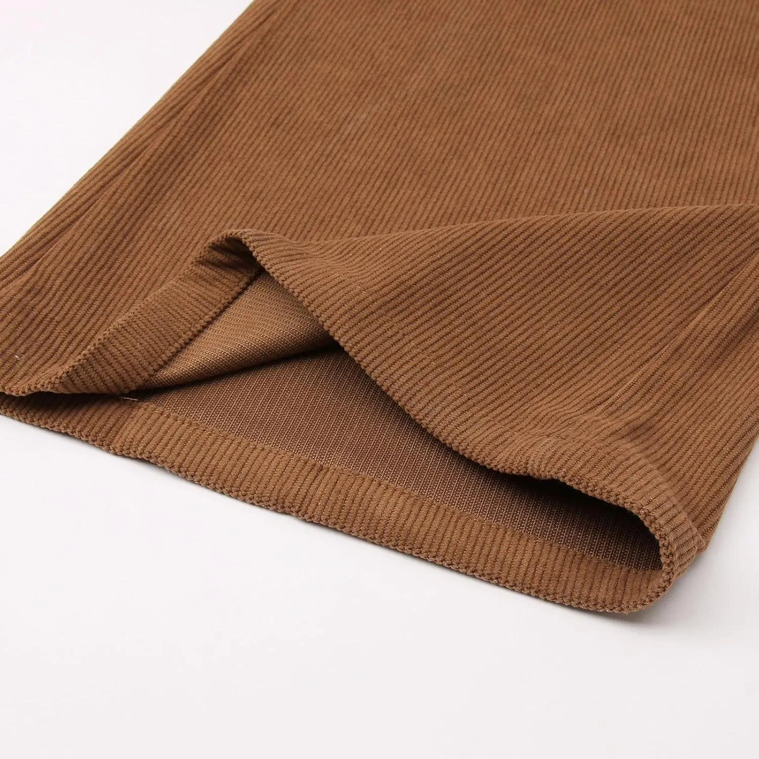 Men's Corduroy Flared Pants Breathable Lightweight Flat Front Bell-Bottoms Streetwear Casual Comfy Bootcut Trousers