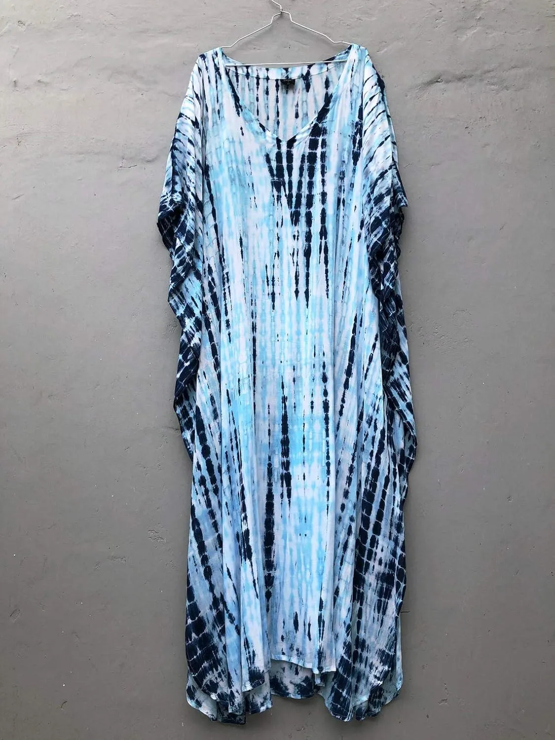 RanRui Kaftan Kaftans Caftan Dresses for Women Women's Plus Size Caftans Stripe Print tie dye Vneck Kaftan Dresses