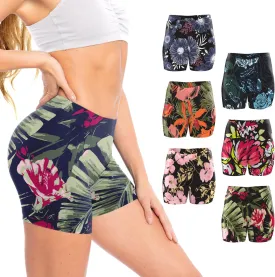 Sexy Basics Womens 6 Pack Ultra Soft Mini -Bike Short | Workout Trunk Spandex Stretch Boxer