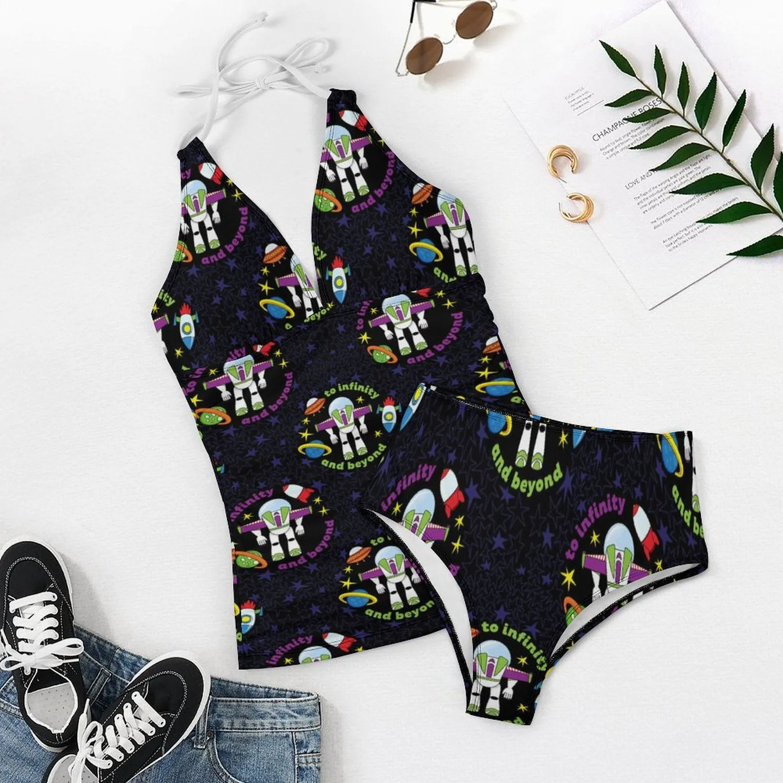To Infinity And Beyond Women's Split Swimsuit