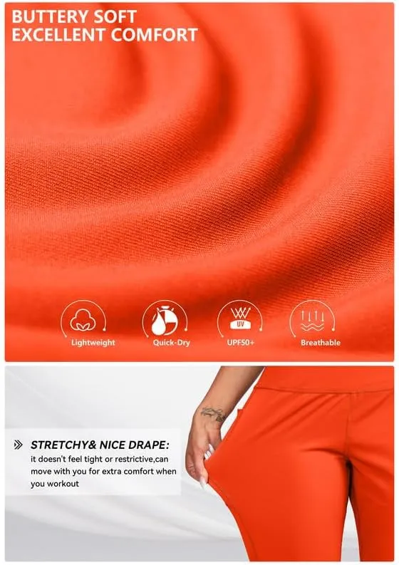 Viodia Women's Joggers with Pockets High Waisted Athletic Workout Yoga Jogger Pants for Women Tapered Sweatpants