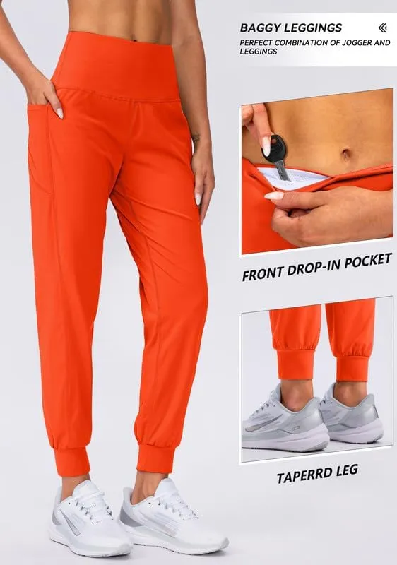 Viodia Women's Joggers with Pockets High Waisted Athletic Workout Yoga Jogger Pants for Women Tapered Sweatpants
