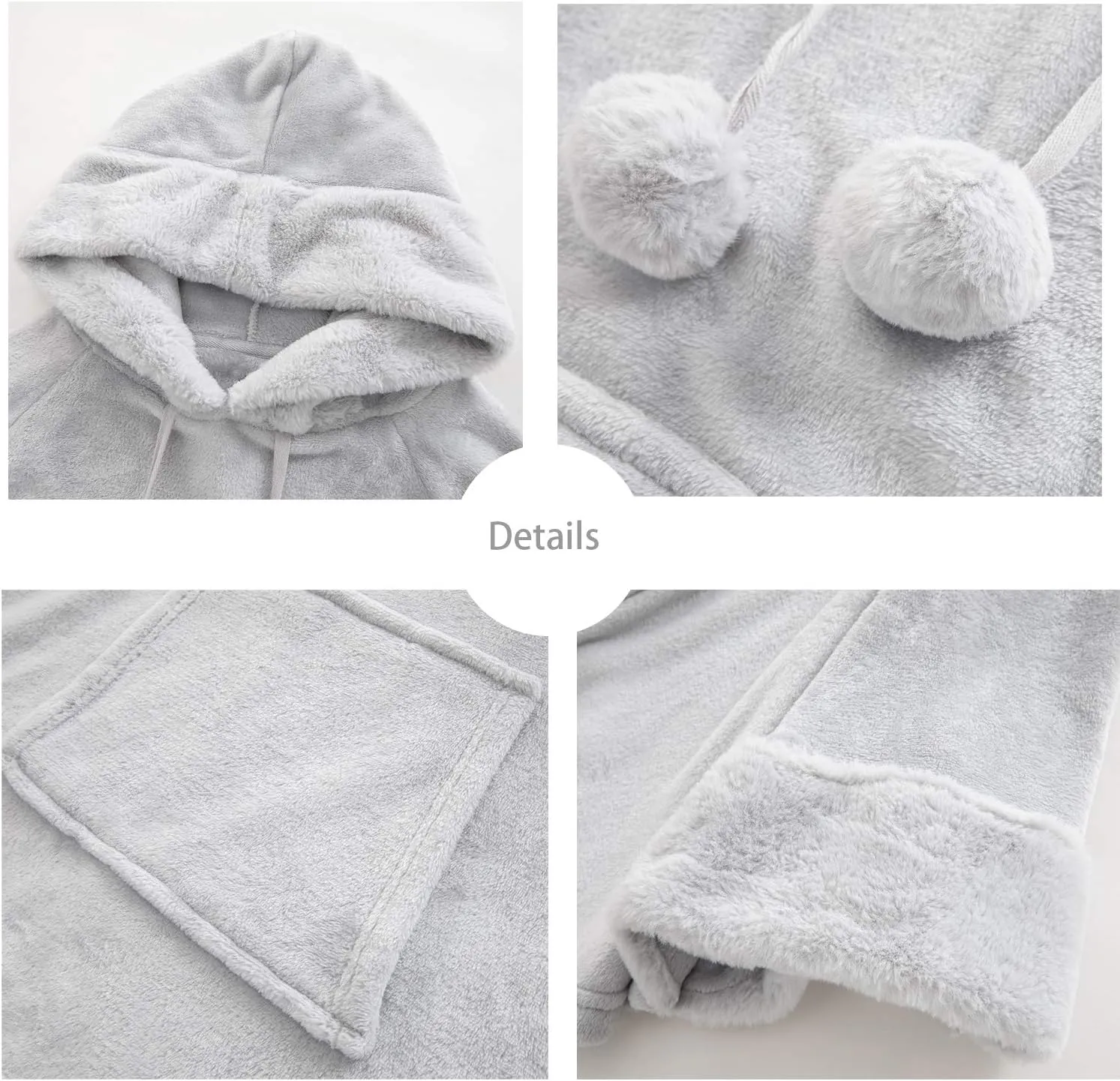 Wearable Blanket Hoodie Oversized Sweatshirt Blanket with Big Pocket. Hooded Snuggies Blanket For Women Men Adult.Cute thing funny gifts for girlfriends mom on Birthday Christmas