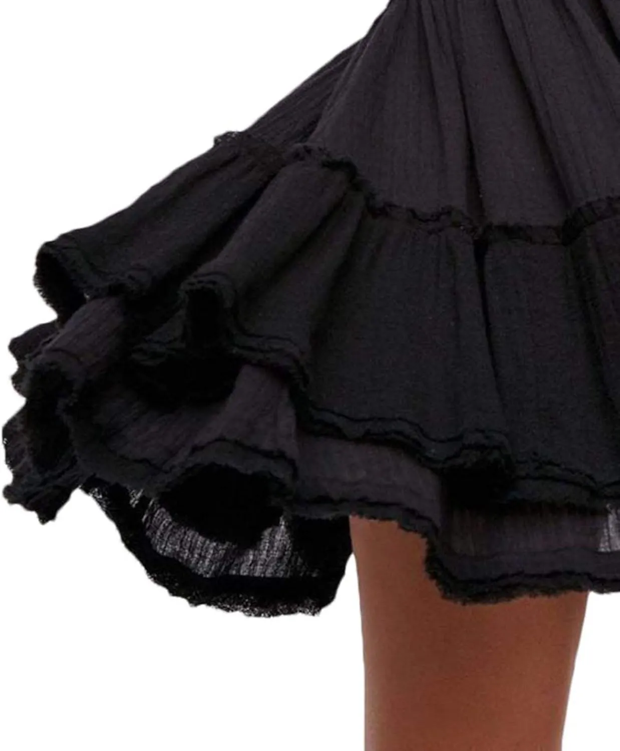 xxxiticat Women's Floral Print Beach Sundress Sleeveless Halter Spaghetti Straps Backless Lace Mini Swing Skater Dresses